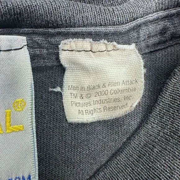 Vintage 2000 Men In Black Alien Attack Universal Studios Florida Tee - Large - Picture 5 of 6